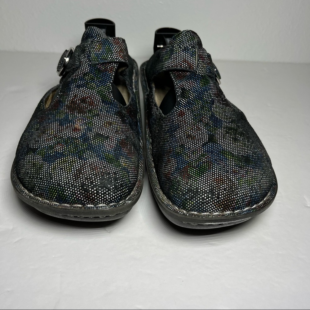 Alegria Classic Multi Dot Floral Slip on Clogs